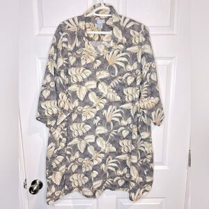 Half Moon Bay Men’s Size Short Sleeve Hawaiian Button Down Shirt - Size 4XLT